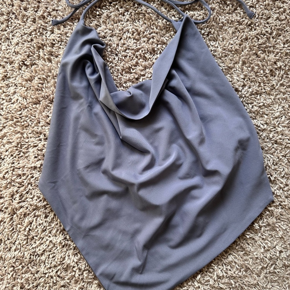 Garage Blue Halter Top